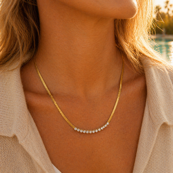 The Sparkle Line Necklace