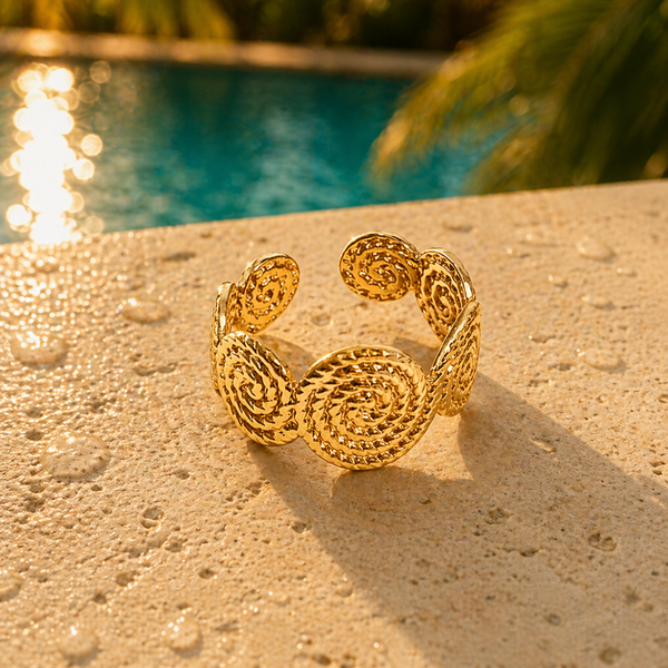 The Golden Spiral Ring