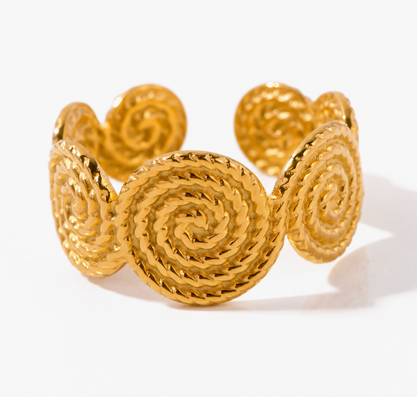 The Golden Spiral Ring