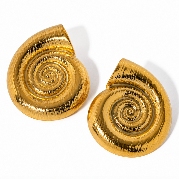 Spiral Shell Earrings